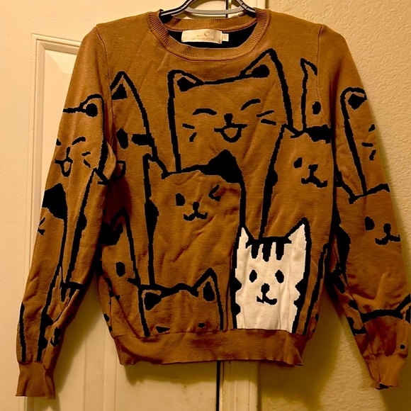 Sweaters - Lizette Collection pullover women cat Small